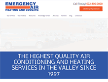 Tablet Screenshot of emergencyair.com